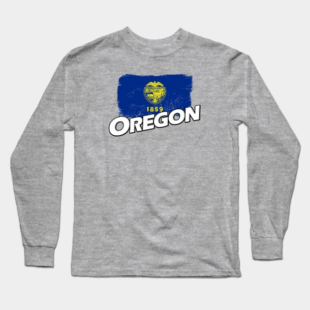 Oregon flag Long Sleeve T-Shirt by PVVD